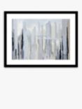 Gregory Lang - Two Bridges Framed Print & Mount, 64.5 x 84.5cm, Blue/Grey