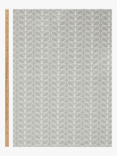 Orla Kiely Linear Stem Furnishing Fabric, Silver