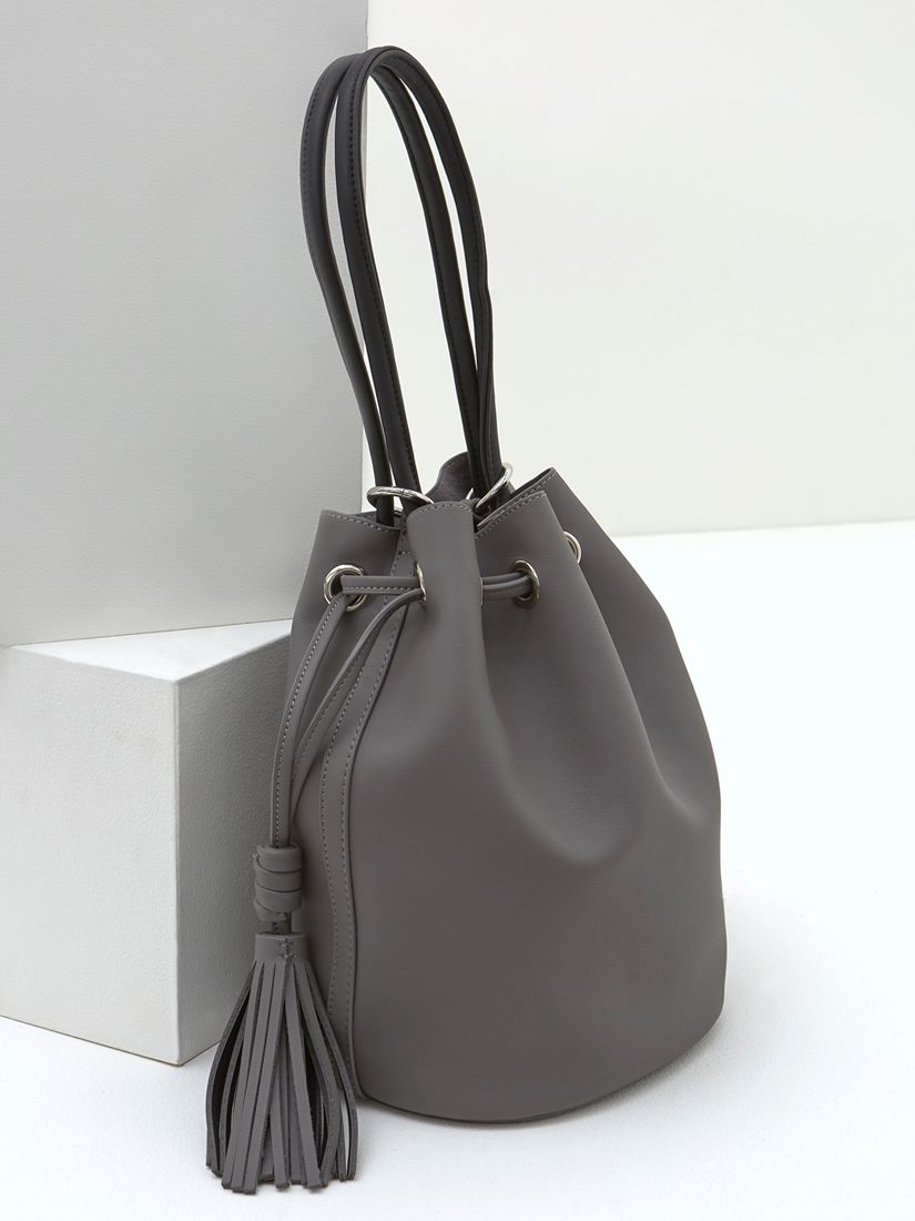 Mint Velvet Coco Bucket Bag, Grey