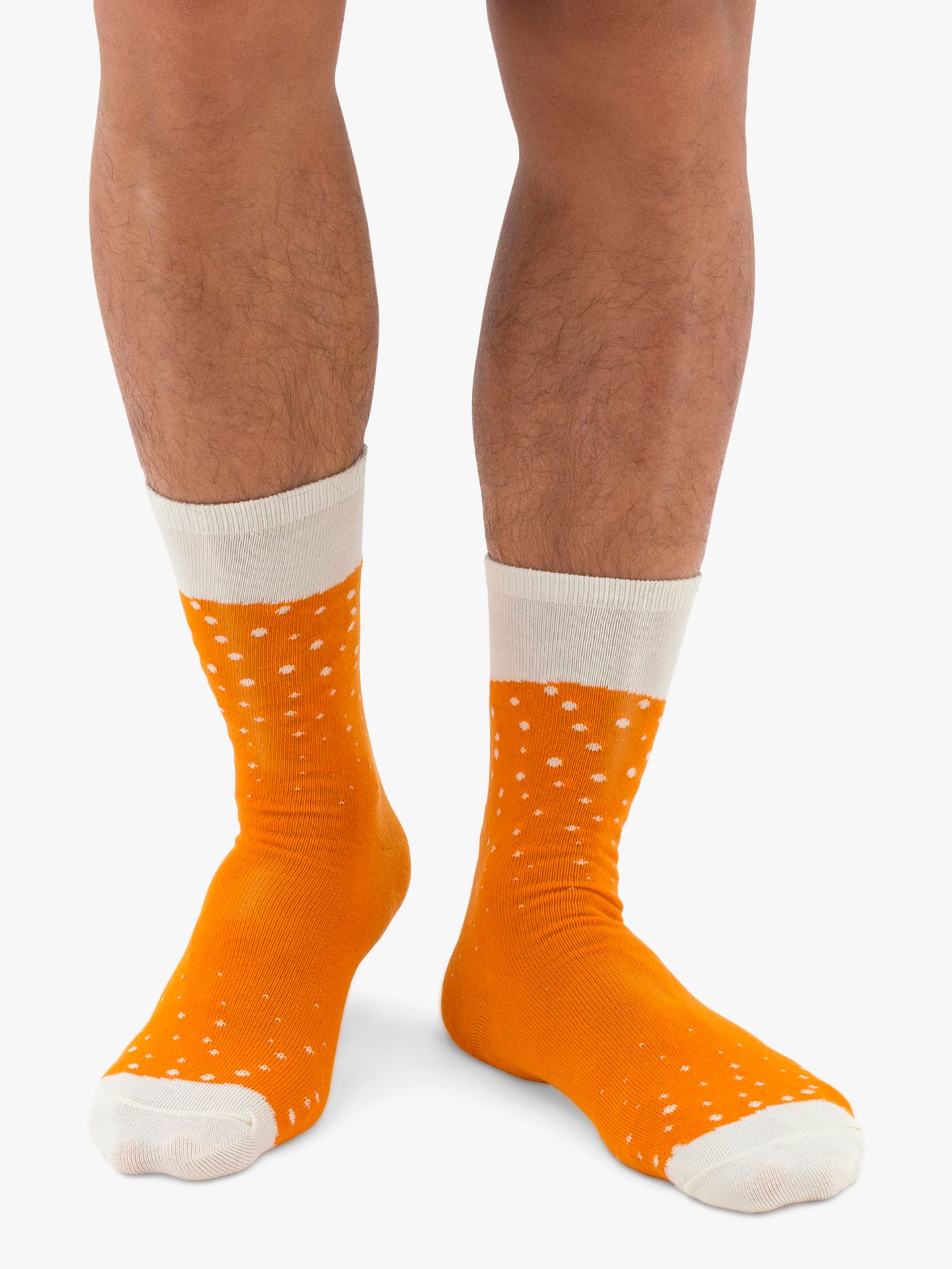 Luckies Men's Ale Beer Socks Gift Set, One Size, Orange/Multi