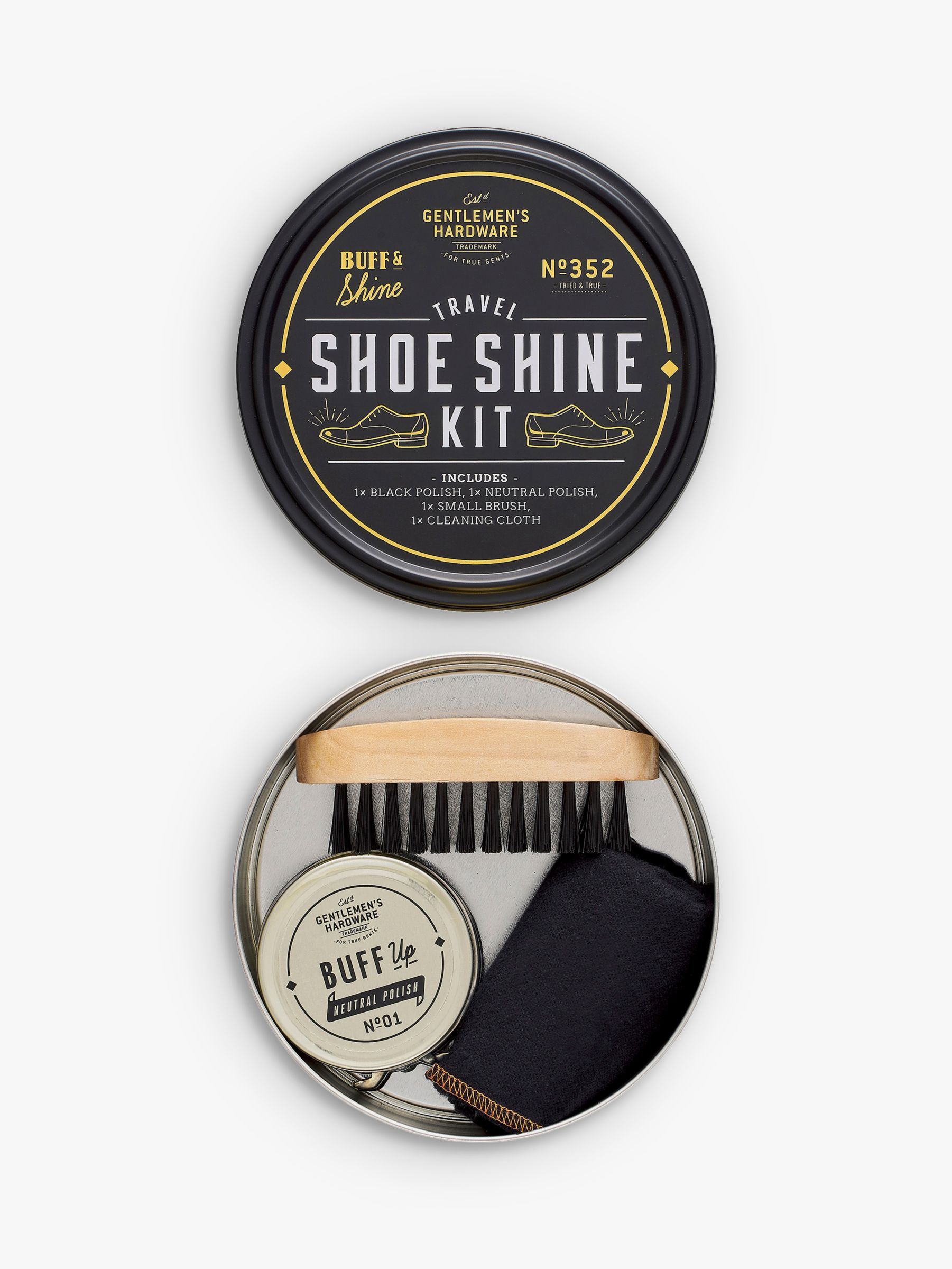 shoe cleaning tin