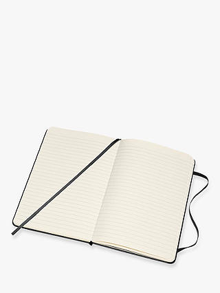 Moleskine Medium Hardcover Ruled Notebook, Black