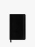 Moleskine Large Expanded Soft Cover Ruled Notebook, Black