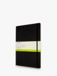 Moleskine A4 Plain Soft Cover Notebook, Black