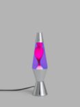 Lava® lamp Chrome Table Lamp, Purple/Pink