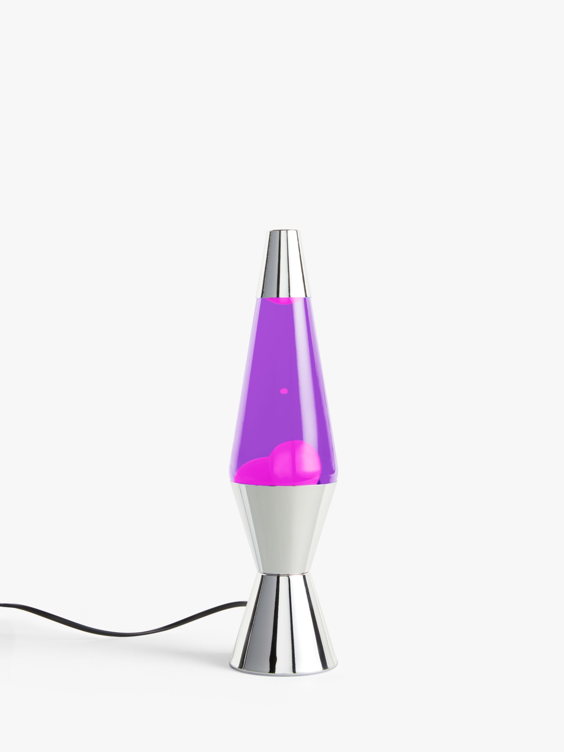 Photo of Lava® lamp chrome table lamp purple/pink