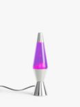 Lava® lamp Chrome Table Lamp, Purple/Pink