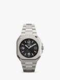 Bell & Ross BR05A-BL-ST/SST Men's Aviation Automatic Date Bracelet Strap Watch, Silver/Black