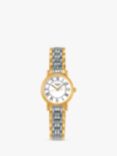Longines L43192117 Women's Presence Date Two Tone Bracelet Strap Watch, Silver/Gold