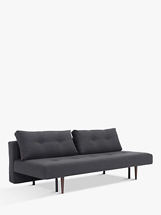 Recast Range, Innovation Living Recast Sofa Bed with Pocket Sprung Mattress, Dark Leg, Boucle Dark Grey