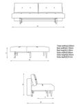 Innovation Living Recast Sofa Bed with Pocket Sprung Mattress, Dark Leg, Boucle Dark Grey