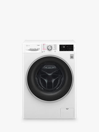 LG F4J610WS Freestanding Washing Machine, 10kg Load, A+++ Energy Rating, 1400rpm Spin, White