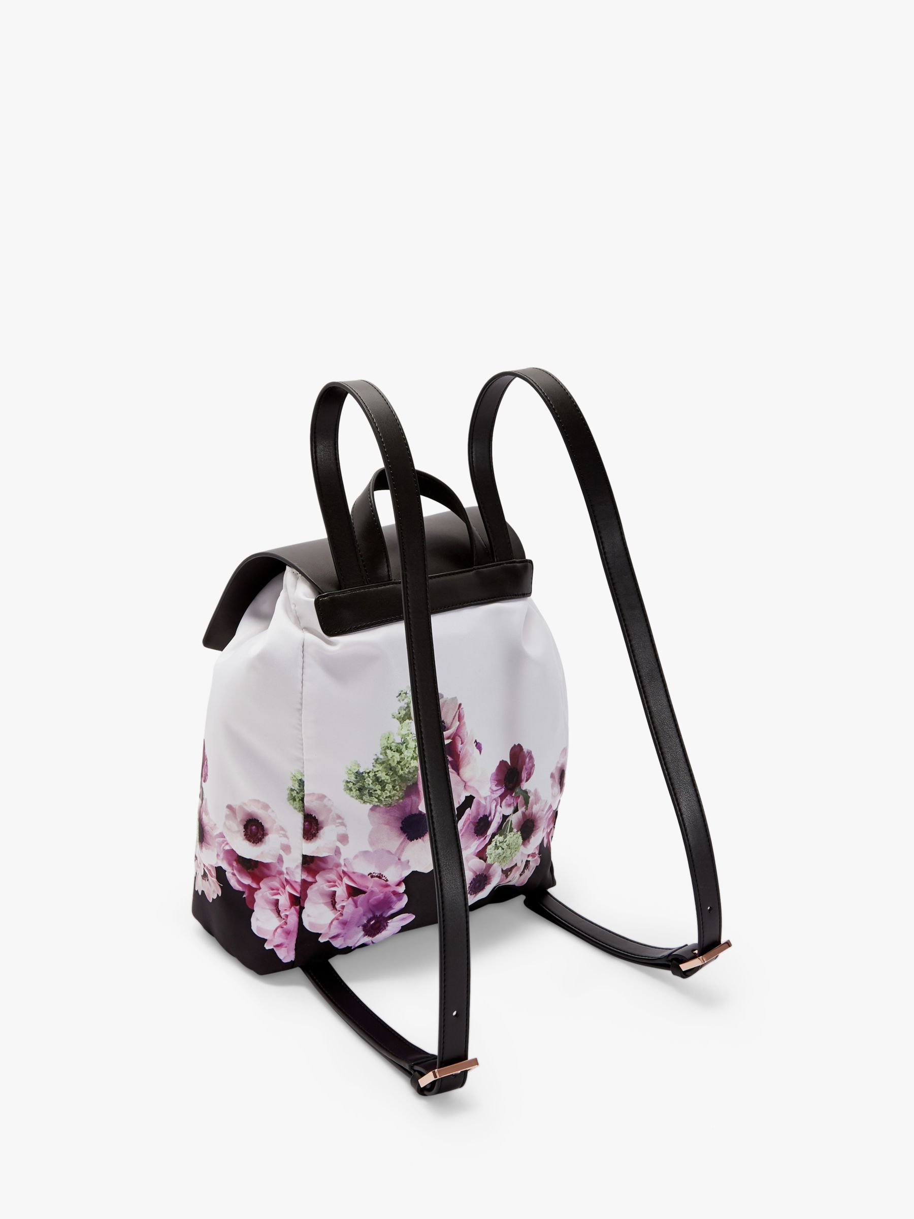 Ted Baker Ursulaa Drawstring Backpack, Black Floral