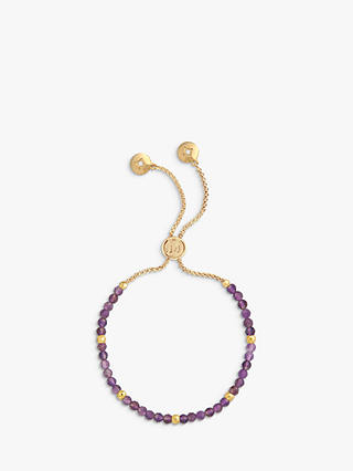 Joma Jewellery Beaded Friendship Bracelet, Amethyst