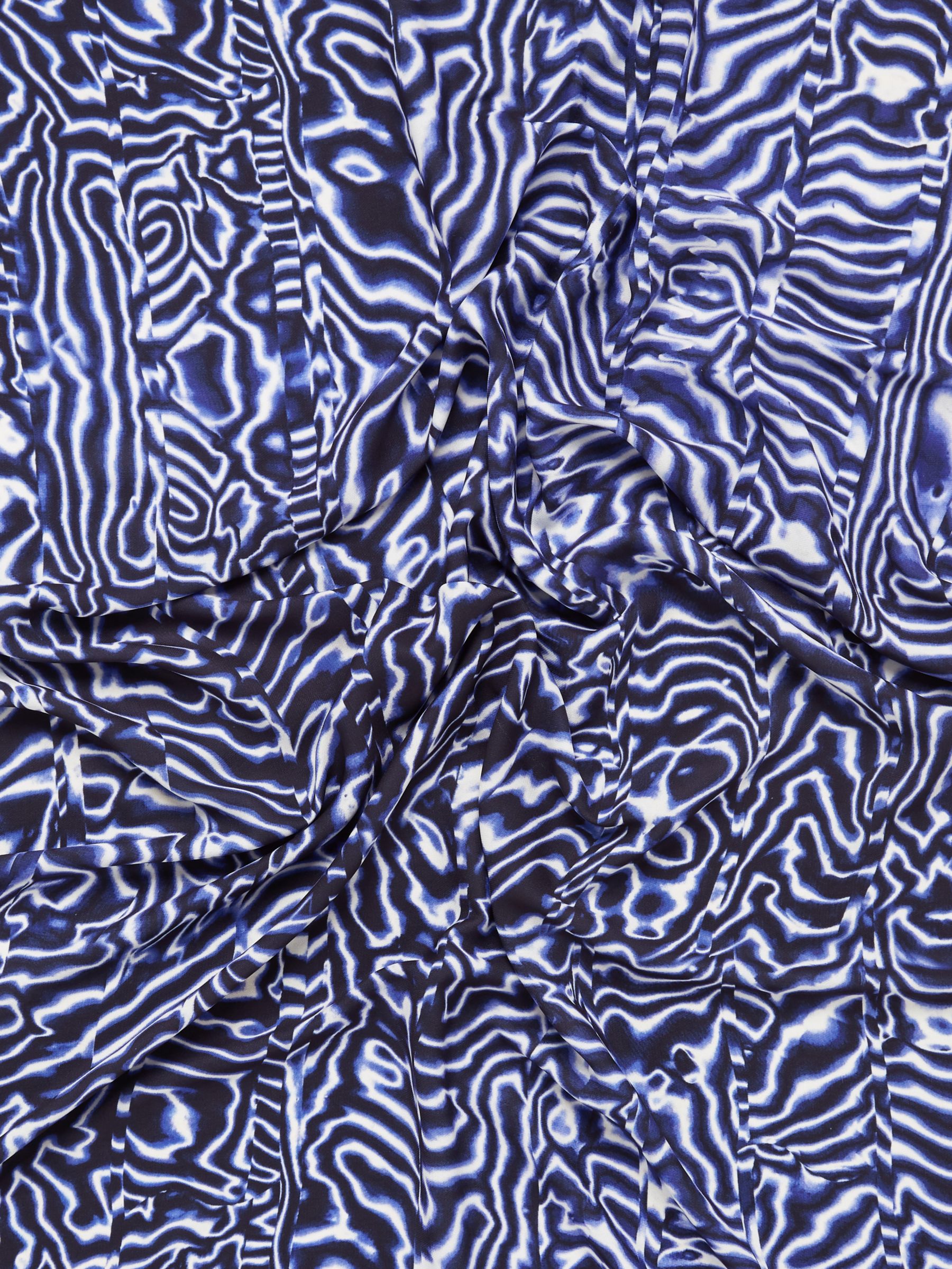 John Kaldor Abstract Print Fabric, Blue at John Lewis & Partners