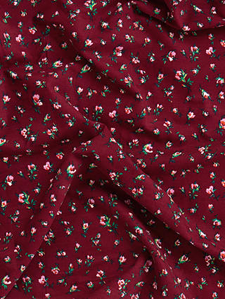 Viscount Textiles Red Roses Print Fabric, Red
