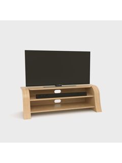 Tom Schneider Lexi 125 TV Stand for TVs up to 55", Natural Oak