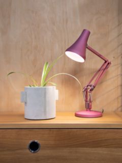Anglepoise 90 Mini Mini LED Desk Lamp, Berry Red