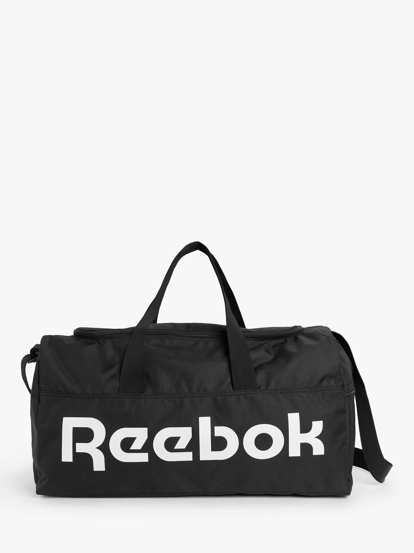 Reebok Active Core Medium Grip Bag, Black at John Lewis & Partners