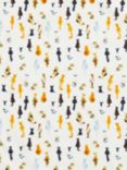 John Lewis Cats Print Fabric, Multi