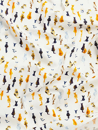 John Lewis & Partners Cats Print Fabric, Multi