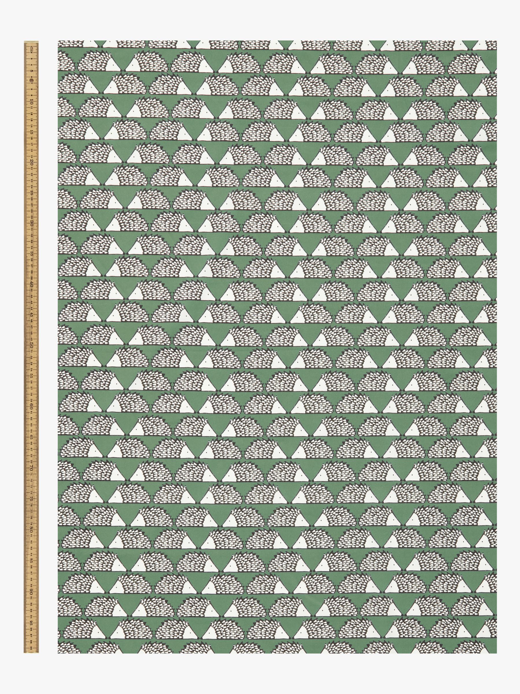 Scion Spike Hedgehog Print Fabric, Green
