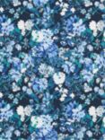 John Lewis & Partners Large Floral Print Fabric, Blue