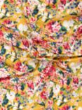 John Lewis Large Floral Print Fabric, Gold/Multi