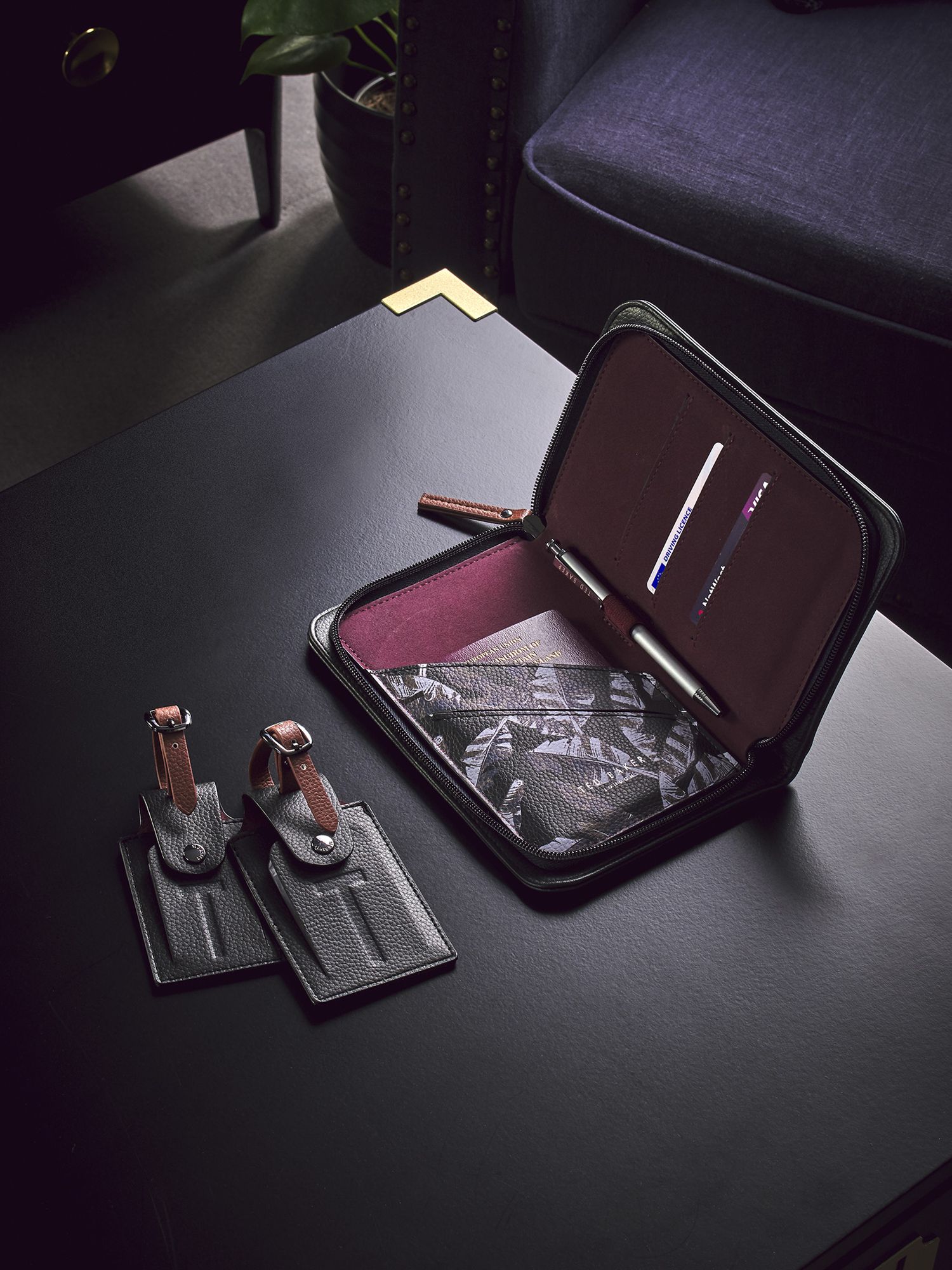 ted baker luggage tag set