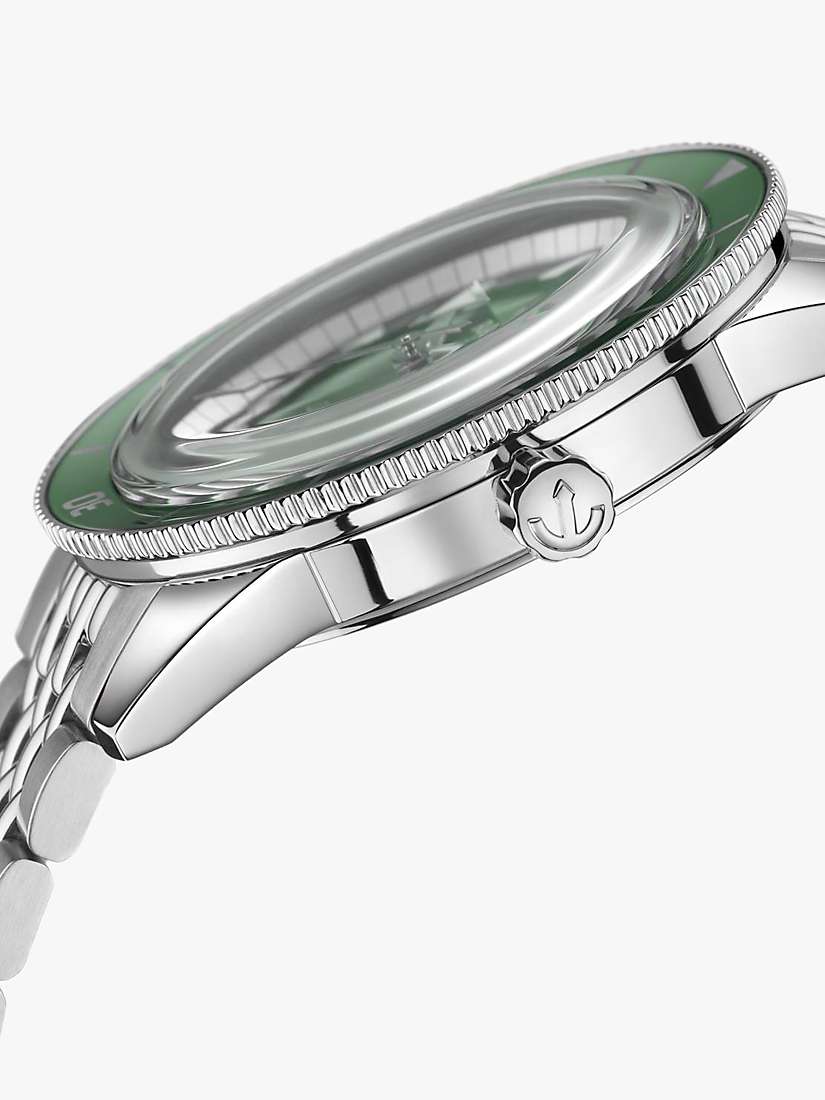 Buy Rado R32505313 Men's Captain Cook Automatic Date Bracelet Strap Watch, Silver/Green Online at johnlewis.com