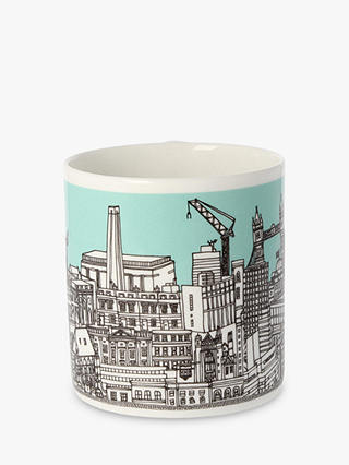 EAST END PRINTS Quite Big London Mug, 350ml, Mint