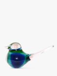 Svaja Basil Bird Ornament, Blue/Green