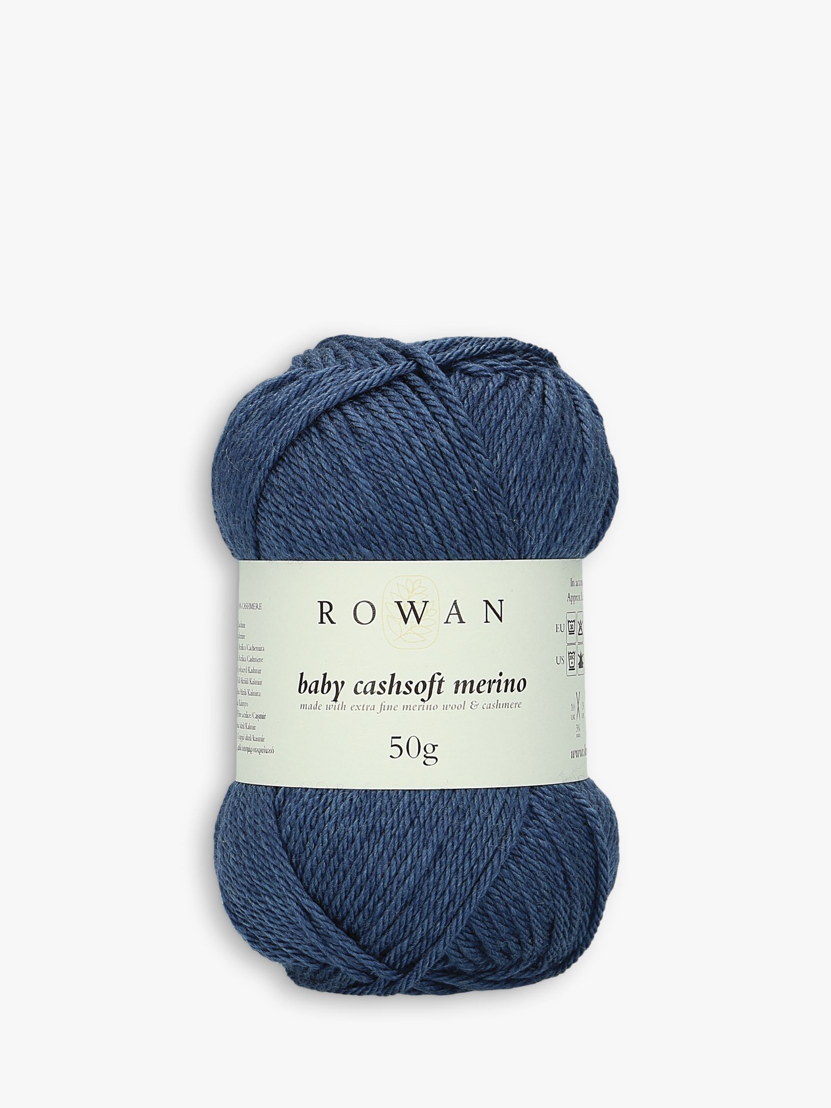 Rowan Cashmere Soft Merino Fine Yarn, 50g, Denim