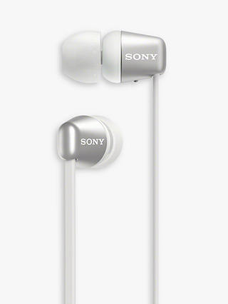 Sony WI-C310 Bluetooth Wireless In-Ear Headphones with Mic/Remote, White