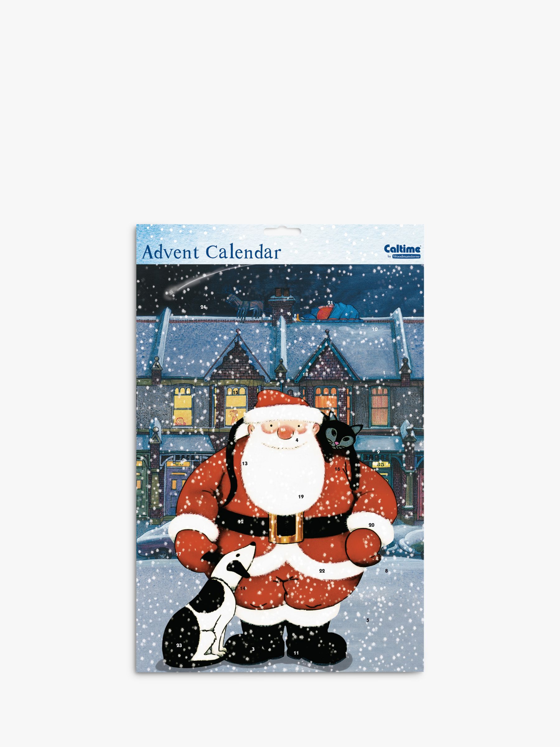 Woodmansterne Father Christmas Advent Calendar at John Lewis & Partners