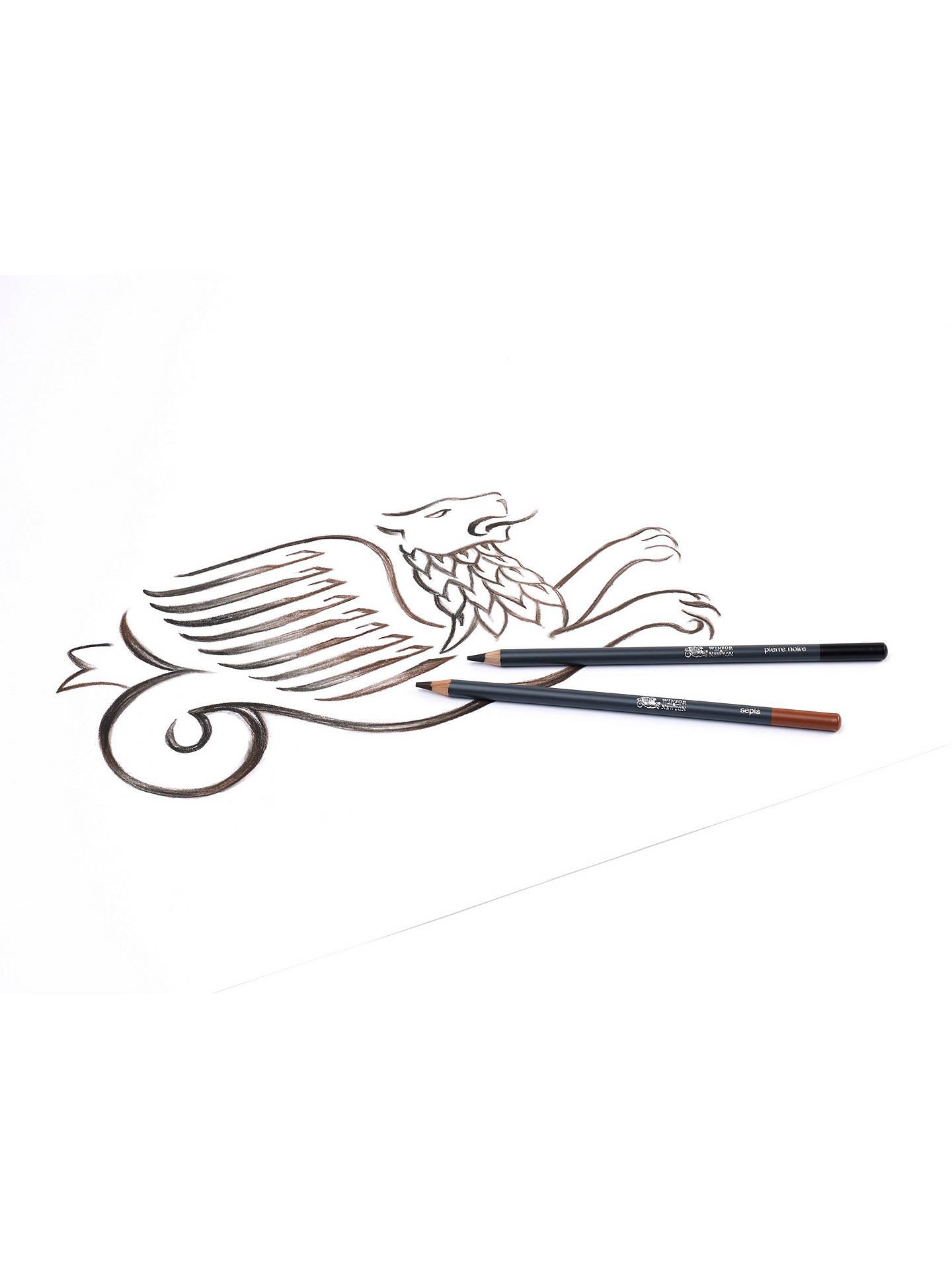 Winsor & Newton Sketching Pencils Tin, Set of 10 at John Lewis & Partners