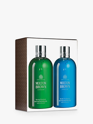 Molton Brown Bracing Silver Birch And Blissful Templetree Bath & Shower Gel Duo