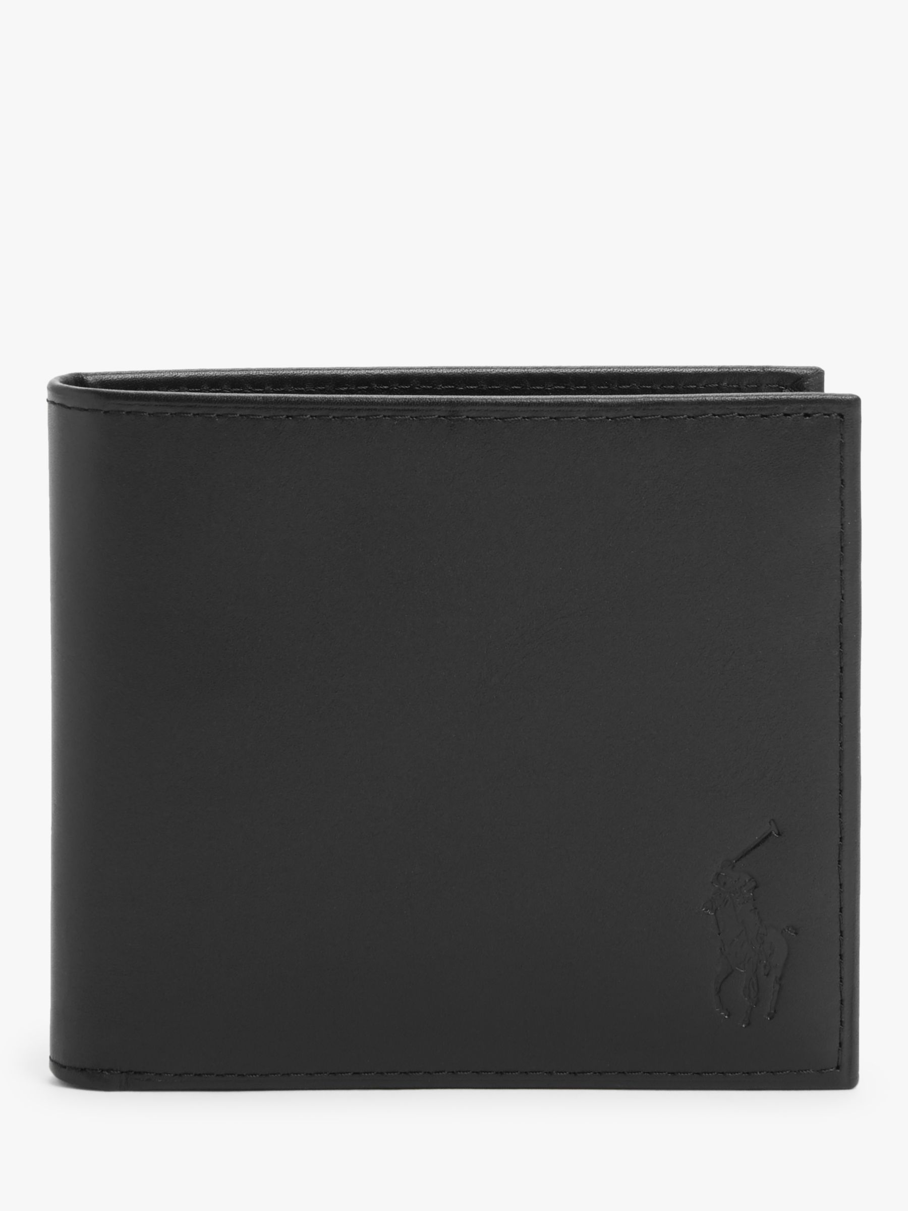 Polo Ralph Lauren Leather Wallet and Card Holder Gift Box, Black at ...