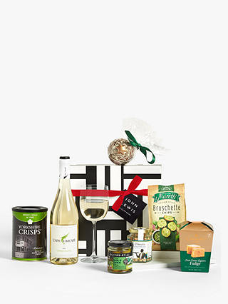 John Lewis & Partners White Wine and Nibbles Gift Box