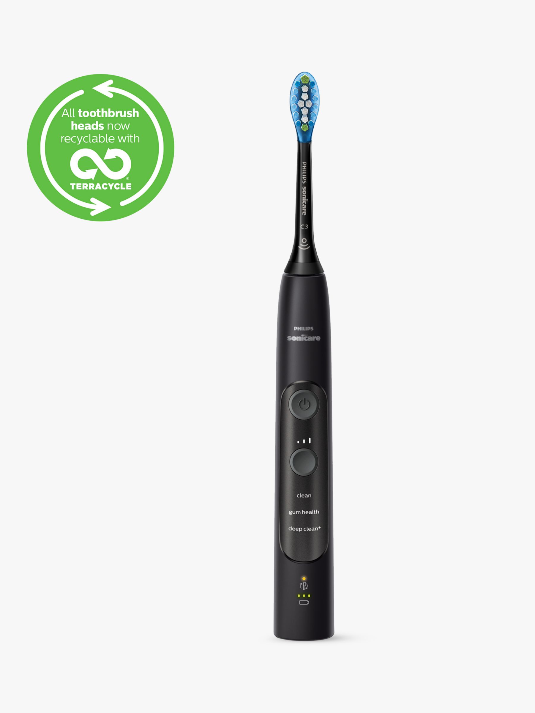Philips Sonicare HX9611 ExpertClean 7300 Electric Toothbrush, Black
