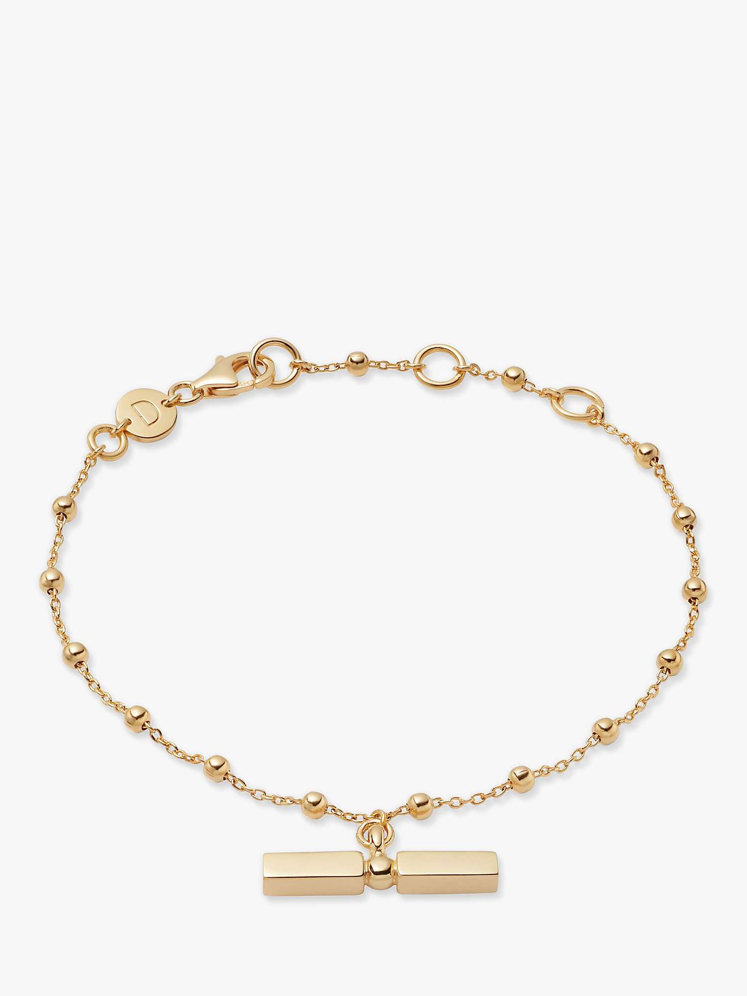 Buy Daisy London Stacked Bead and T Bar Chain Bracelet Online at johnlewis.com