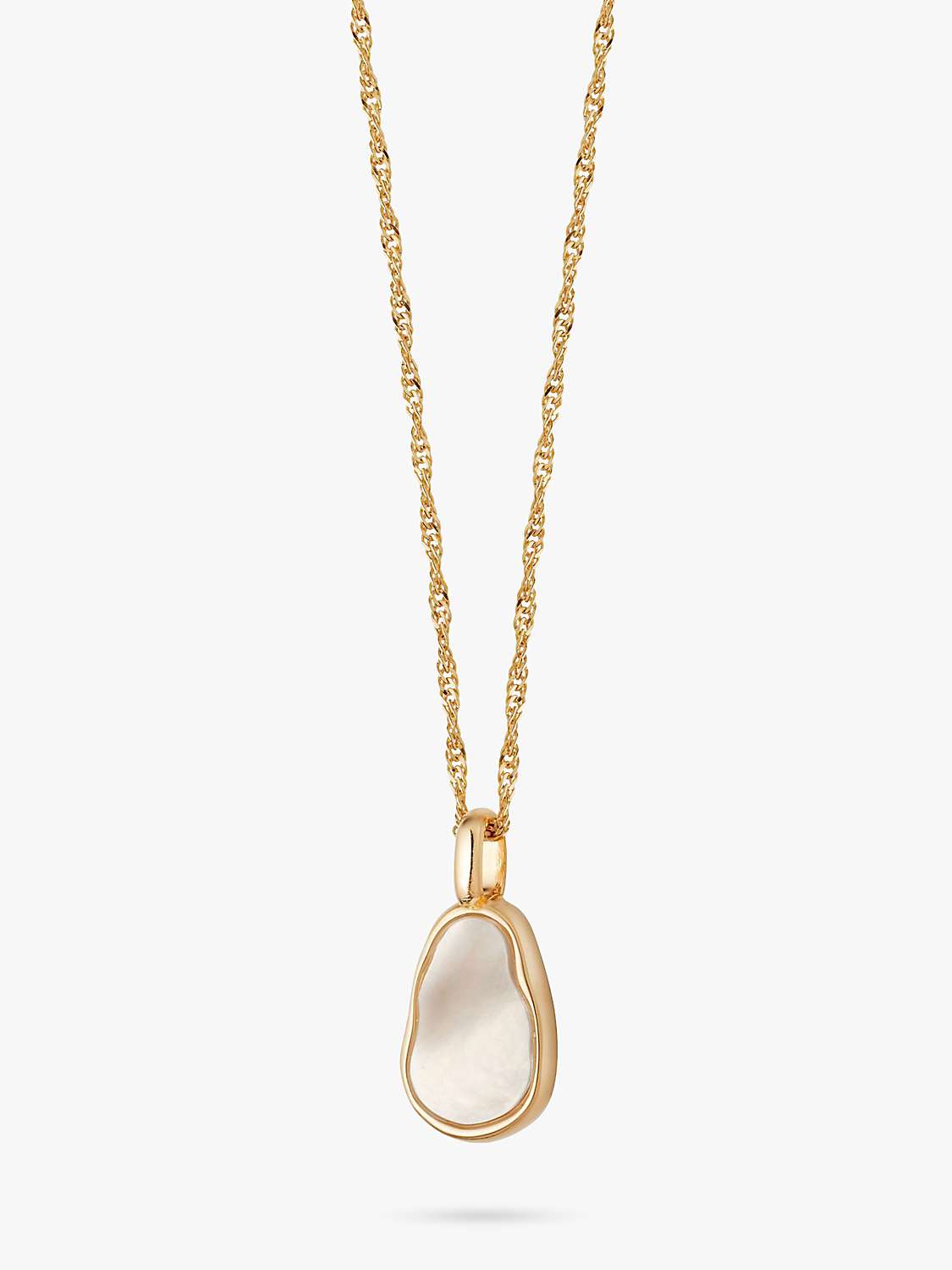 Buy Daisy London Isla Mother of Pearl Pendant Necklace, Gold Online at johnlewis.com