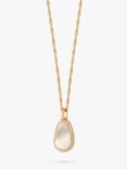 Daisy London Isla Mother of Pearl Pendant Necklace, Gold