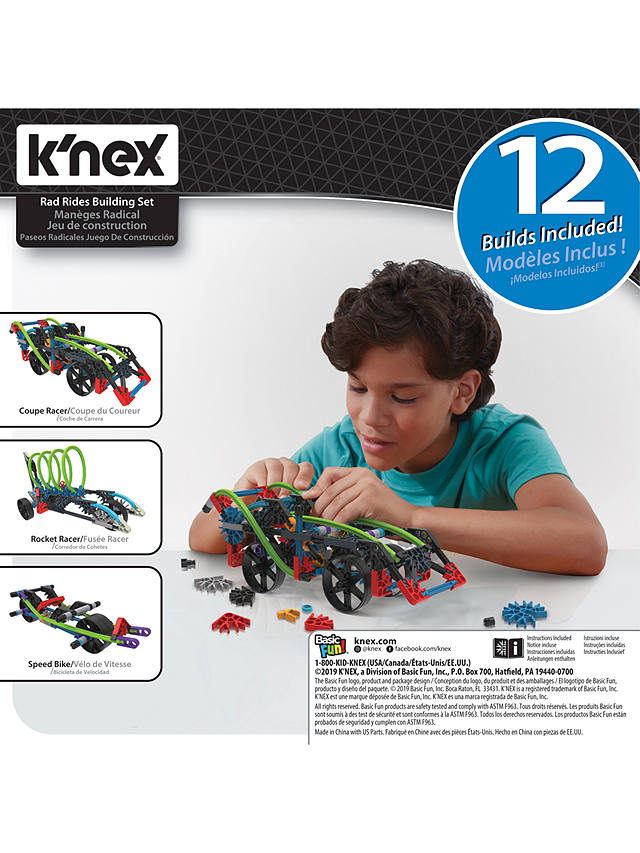 K'Nex 15214 Rad Rides 12 In 1 Building Set