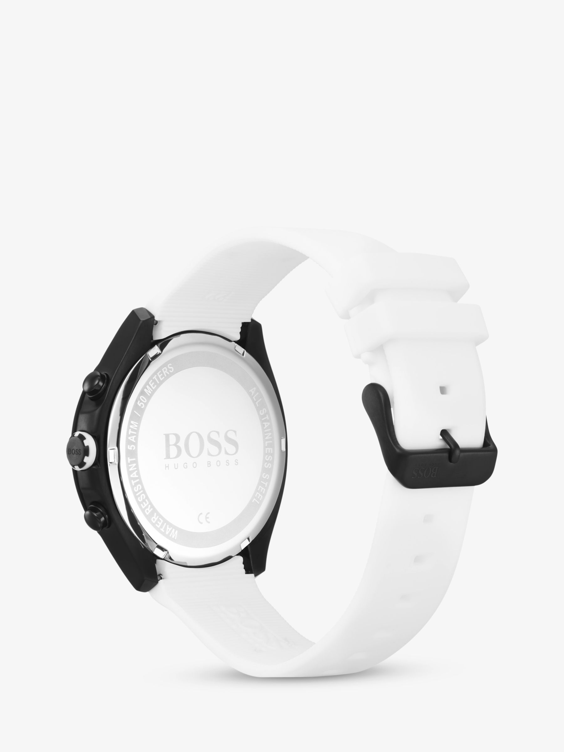hugo boss watch white strap