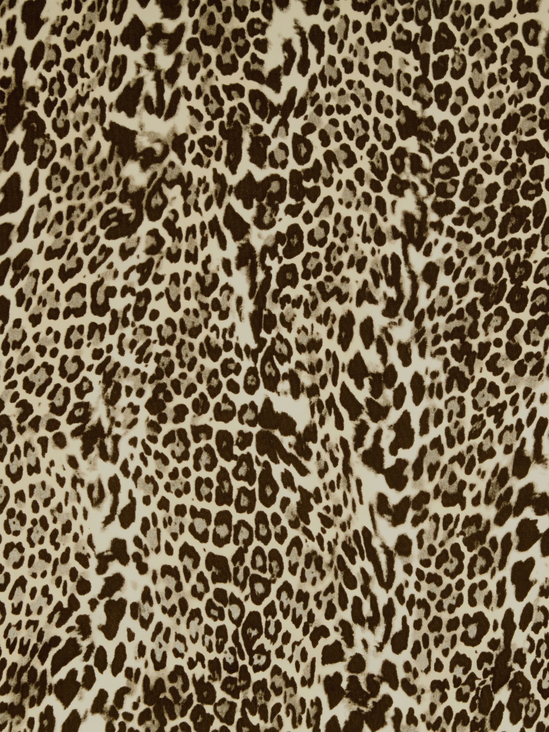 Spendlove Leopard Print Chiffon Fabric, Brown at John Lewis & Partners