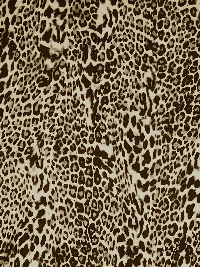 Spendlove Leopard Print Chiffon Fabric, Brown