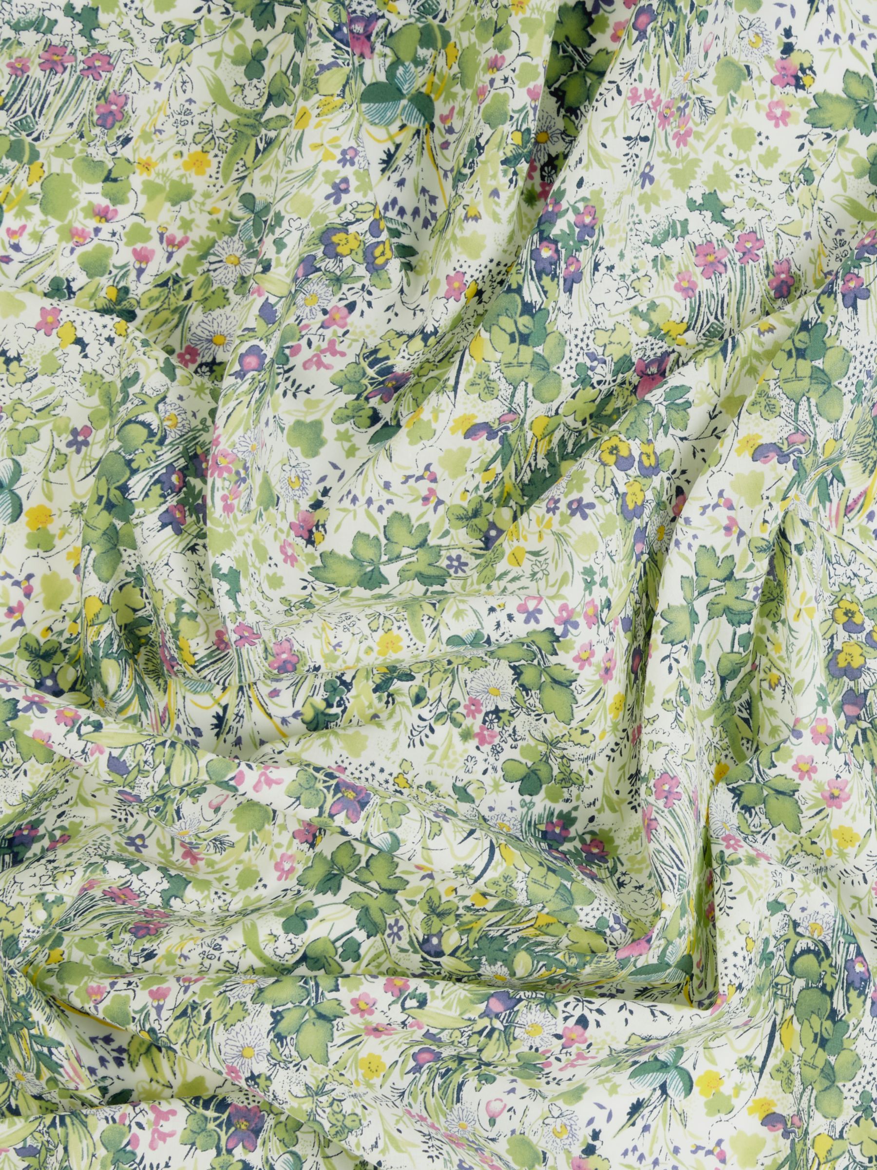 Peter Horton Textiles Garden Scene Print Fabric, Multi