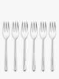 John Lewis Wave Pastry Forks, Set of 6