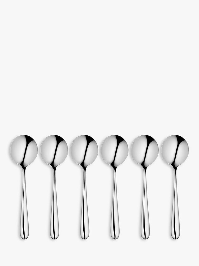 John Lewis Arc Soup Spoons, Set of 6